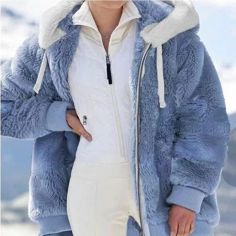 Women's hooded fleece jacket