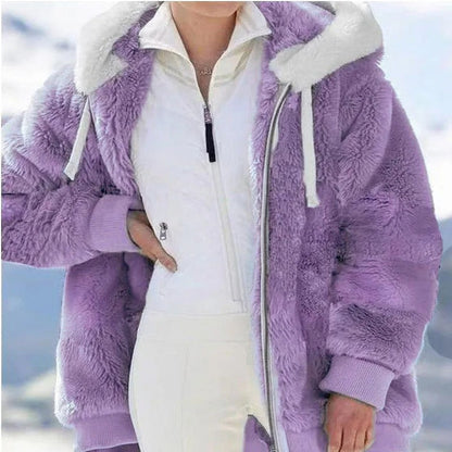 Women's hooded fleece jacket