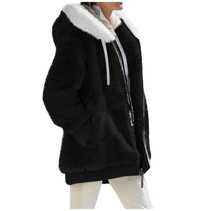 Women's hooded fleece jacket