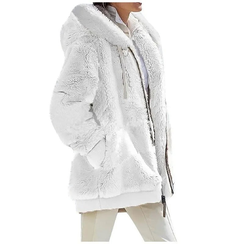 Women's hooded fleece jacket
