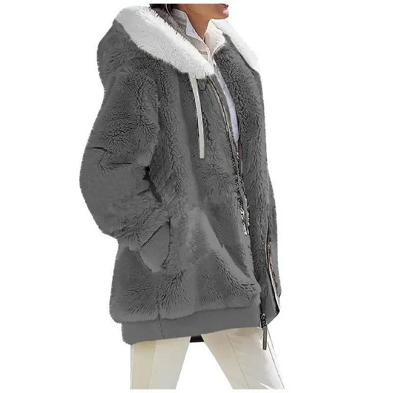 Women's hooded fleece jacket