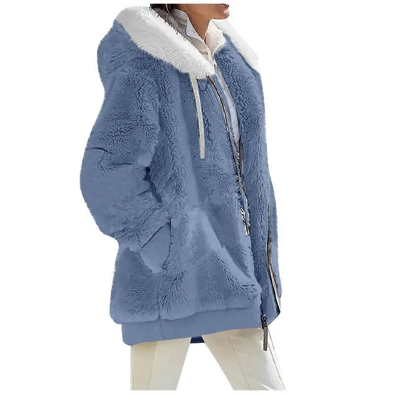Women's hooded fleece jacket
