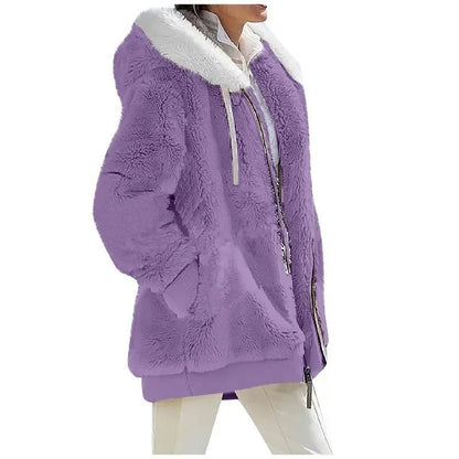 Women's hooded fleece jacket