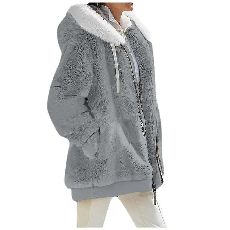 Women's hooded fleece jacket