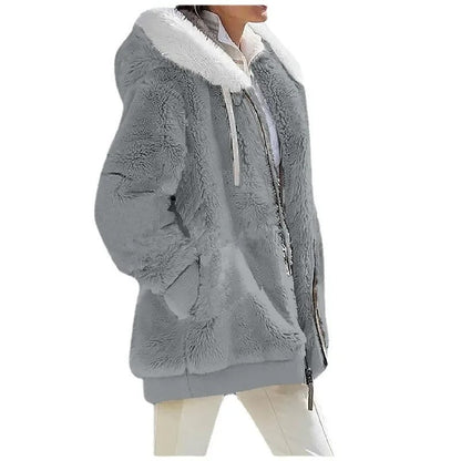 Women's hooded fleece jacket