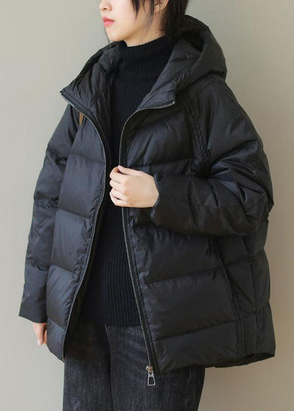Women's hooded parka jacket with cotton padding