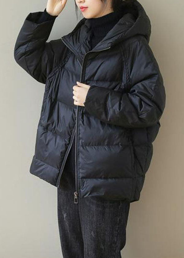 Women's hooded parka jacket with cotton padding
