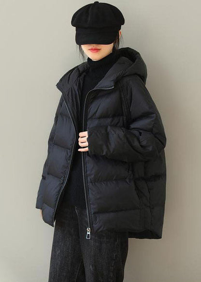 Women's hooded parka jacket with cotton padding