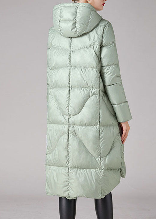 Women's hooded winter coat in Low High Design