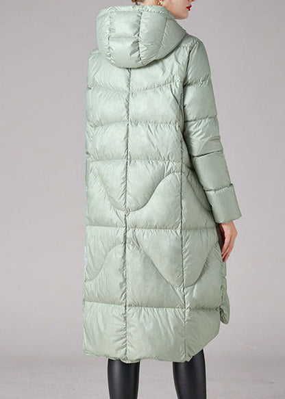 Women's hooded winter coat in Low High Design