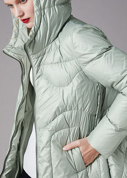 Women's hooded winter coat in Low High Design