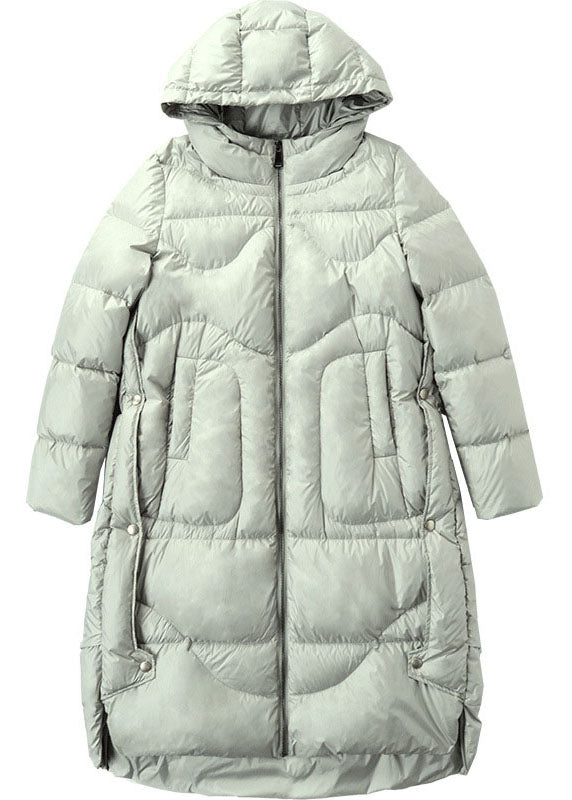 Women's hooded winter coat in Low High Design