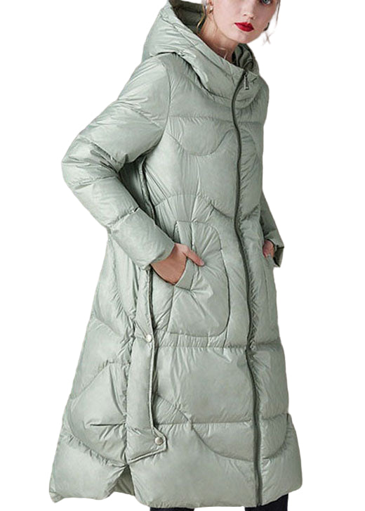 Women's hooded winter coat in Low High Design