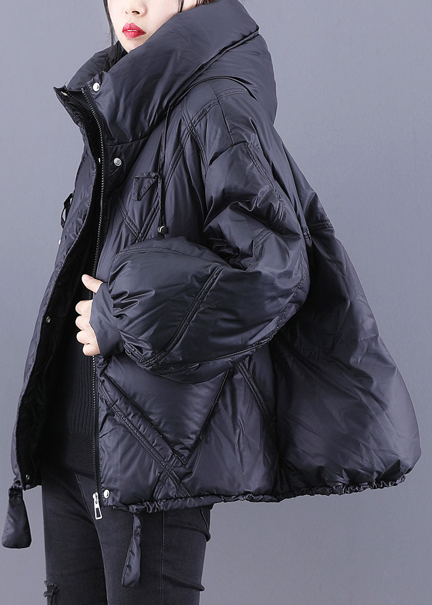 Women's hooded winter coat with zip