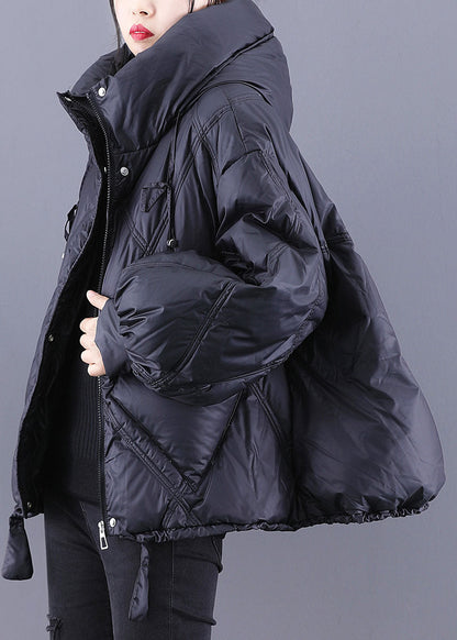 Women's hooded winter coat with zip