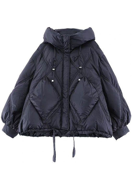 Women's hooded winter coat with zip