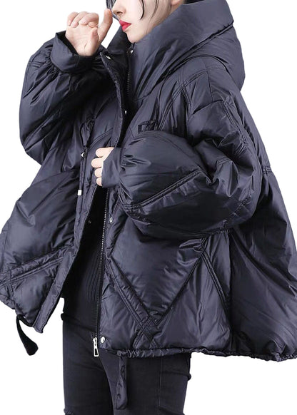 Women's hooded winter coat with zip