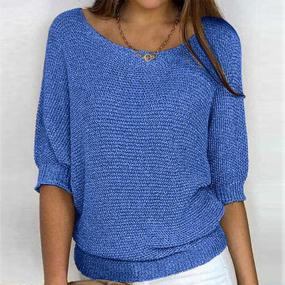 Women's jumper Loose fit 3/4 sleeves Soft Knit