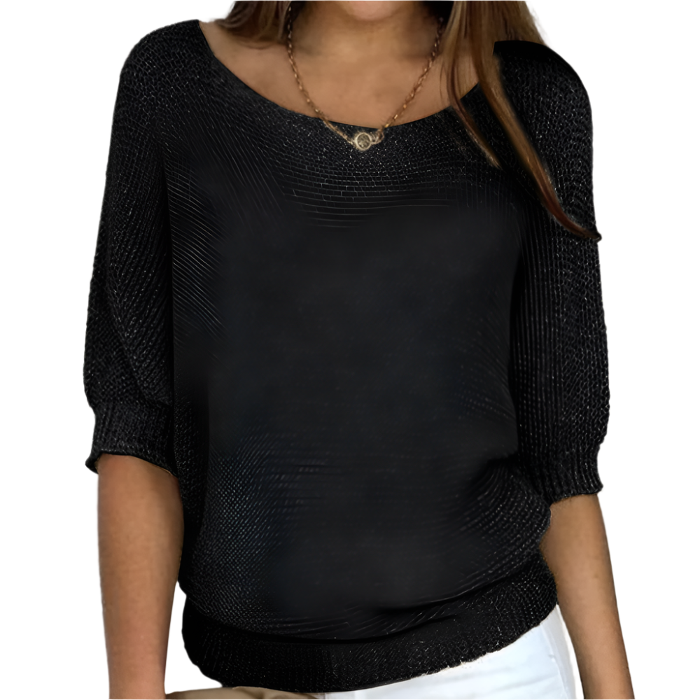 Women's jumper Loose fit 3/4 sleeves Soft Knit
