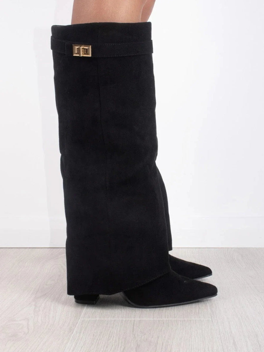 Women's knee-high boots with Luxe Accents