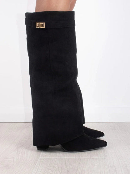 Women's knee-high boots with Luxe Accents