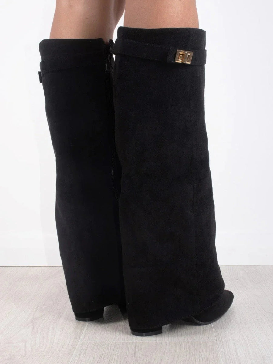 Women's knee-high boots with Luxe Accents