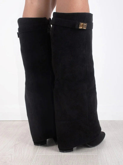 Women's knee-high boots with Luxe Accents