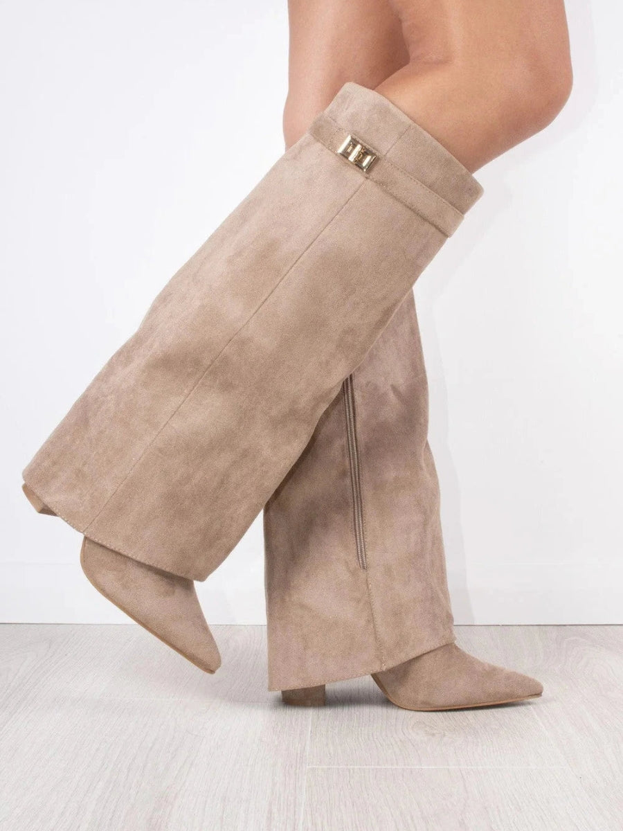 Women's knee-high boots with Luxe Accents