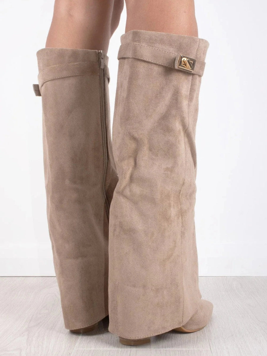 Women's knee-high boots with Luxe Accents
