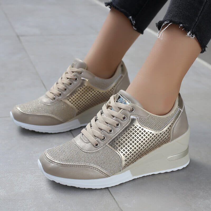 Women's lace-up wedges