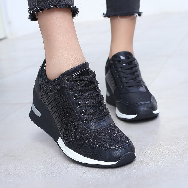 Women's lace-up wedges