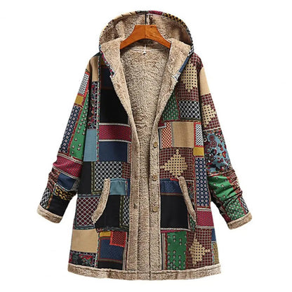 Women's long hooded jacket