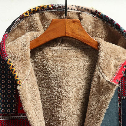 Women's long hooded jacket