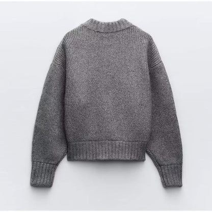 Women's long-sleeved zip-up jumper