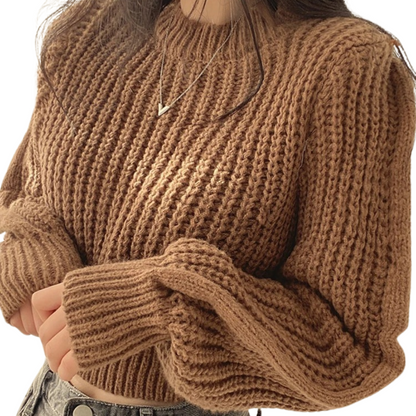 Women's loose vintage knitted style jumper