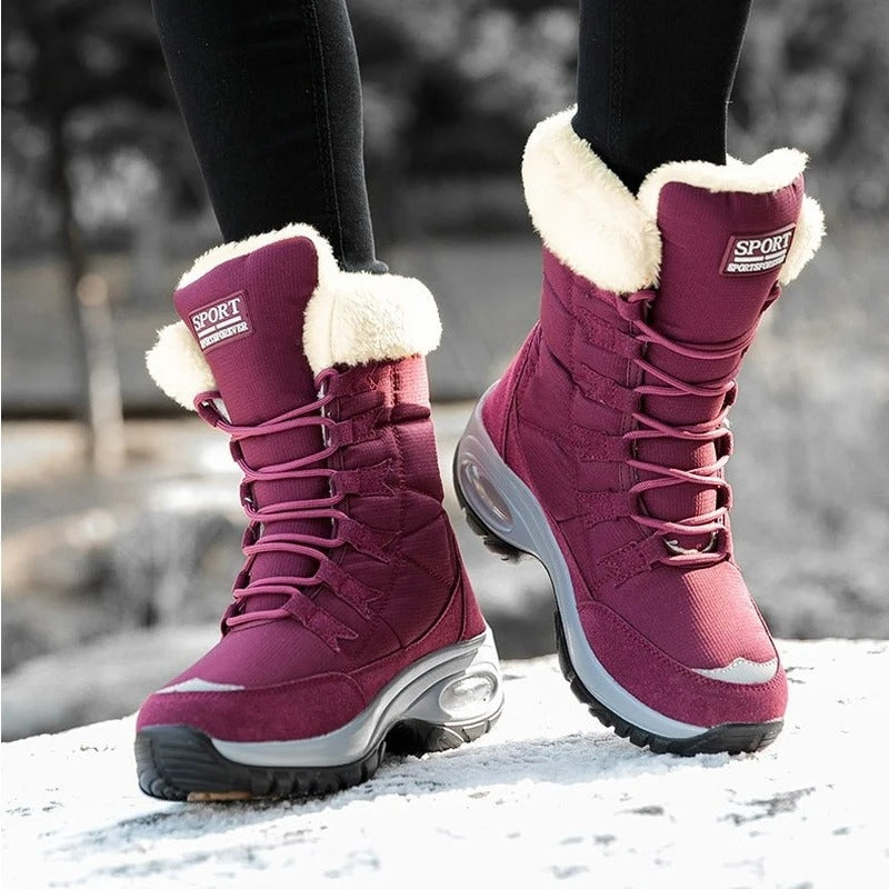 Women's mid-calf waterproof snowboots