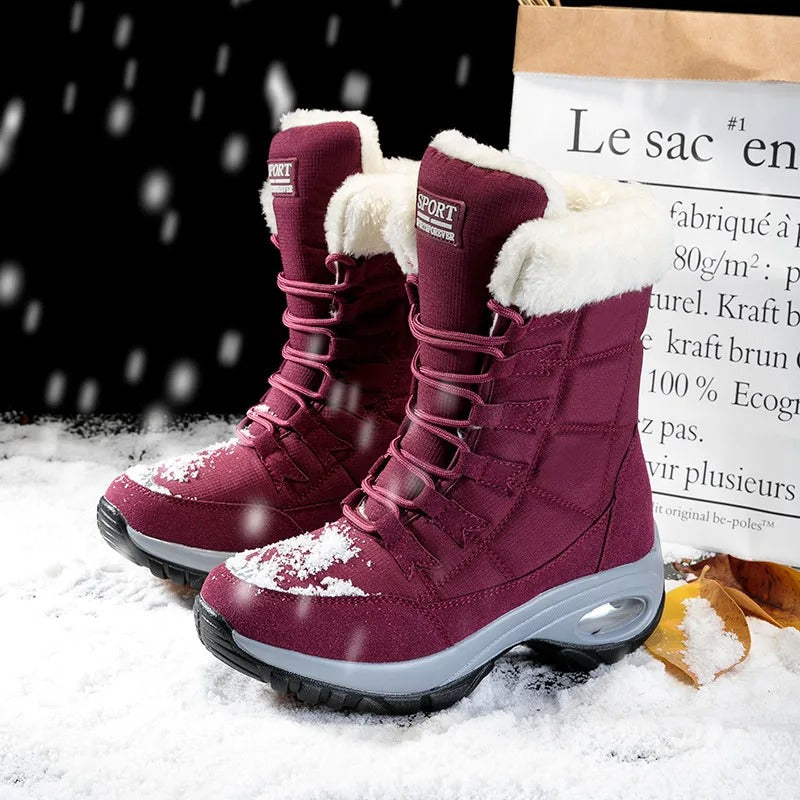 Women's mid-calf waterproof snowboots