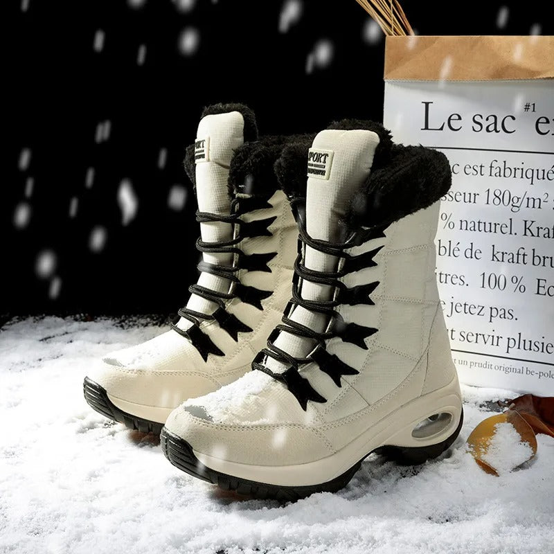 Women's mid-calf waterproof snowboots