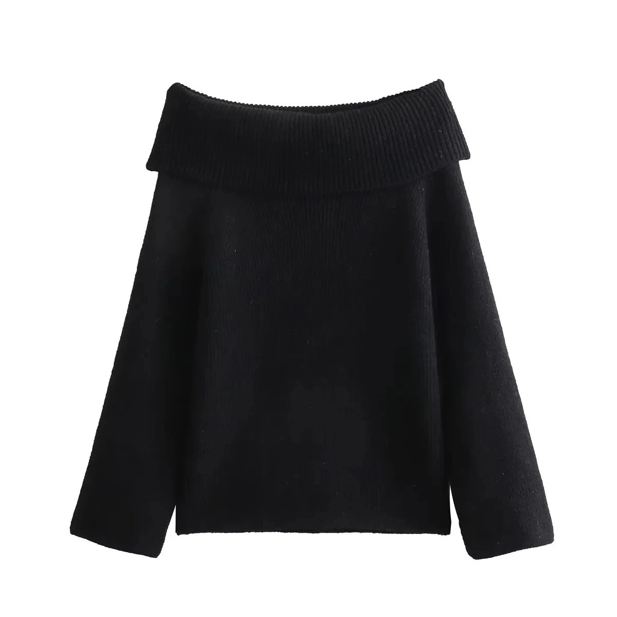 Women's off-shoulder knitted jumper