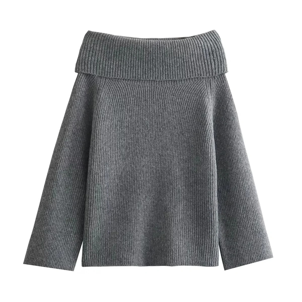 Women's off-shoulder knitted jumper