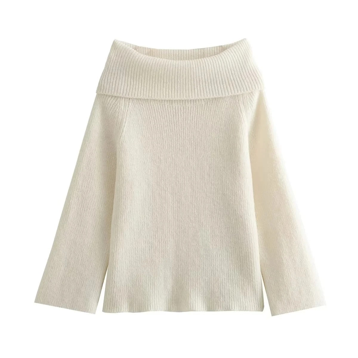 Women's off-shoulder knitted jumper
