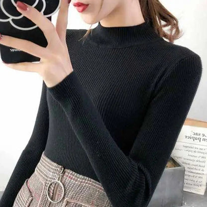 Women's round neck knitted pullover