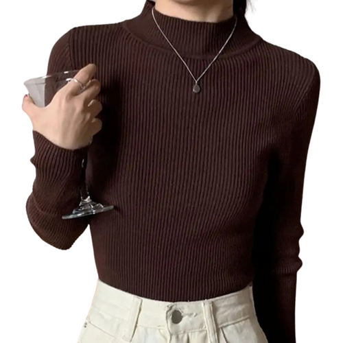Women's round neck knitted pullover