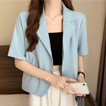 Women's short-sleeved blazer