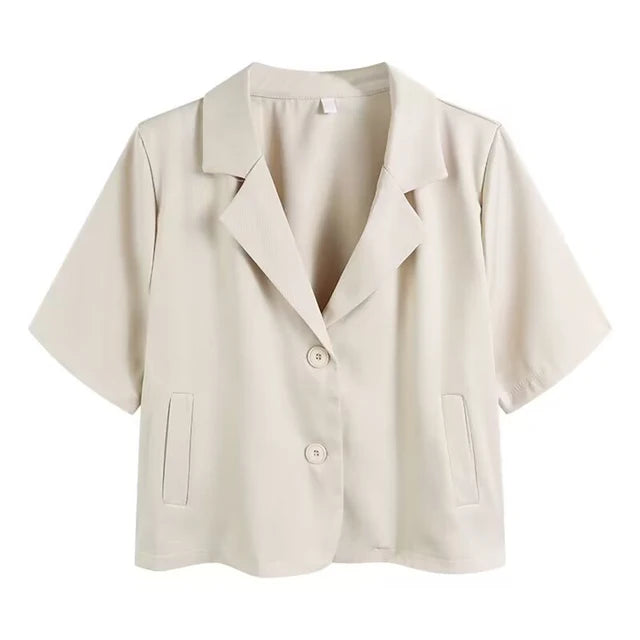 Women's short-sleeved blazer