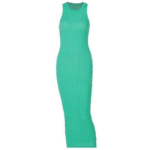 Women's sleeveless crochet bodycon