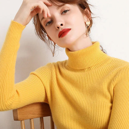 Women's soft turtleneck