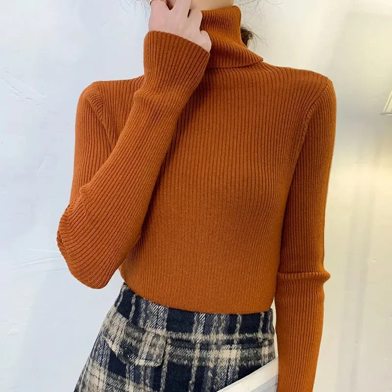 Women's soft turtleneck