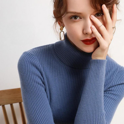 Women's soft turtleneck