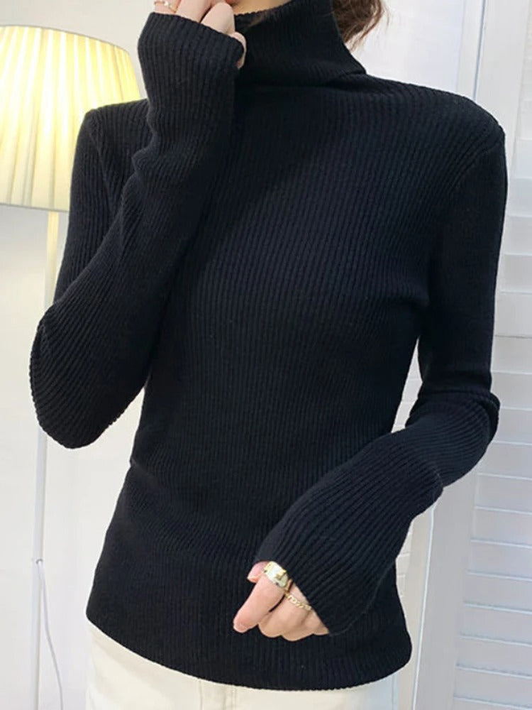 Women's soft turtleneck